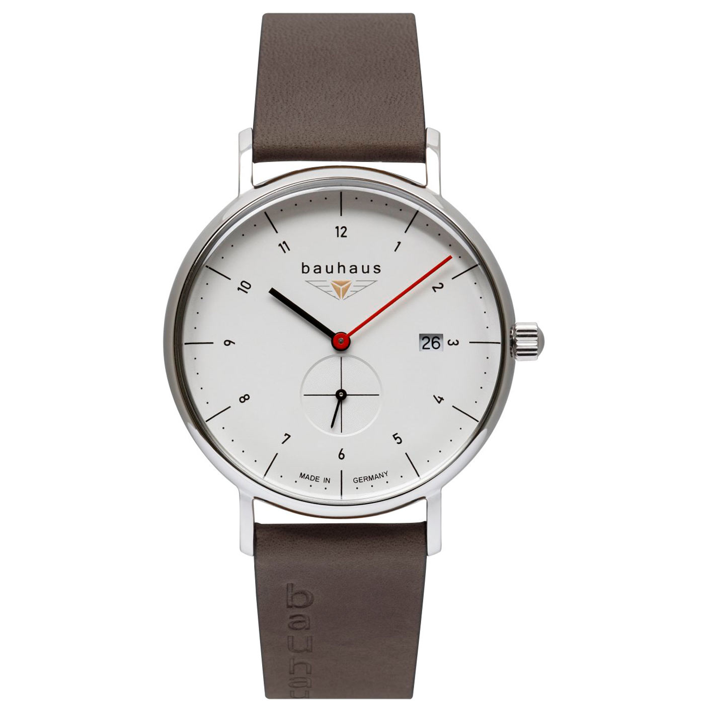 Bauhaus Small Second Quartz - White 