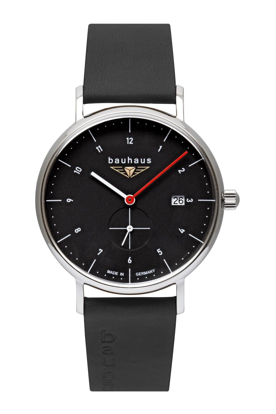 Bauhaus Small Second Quartz Watch - Black