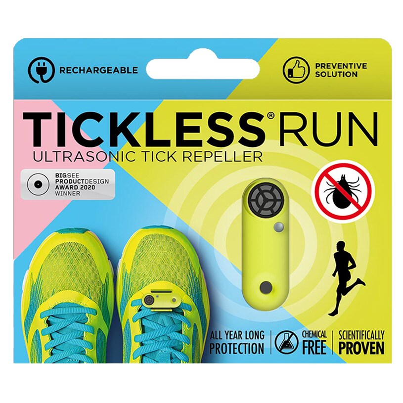 TickLess Run Ultrasonic Tick Repeller - for humans - UV Yellow