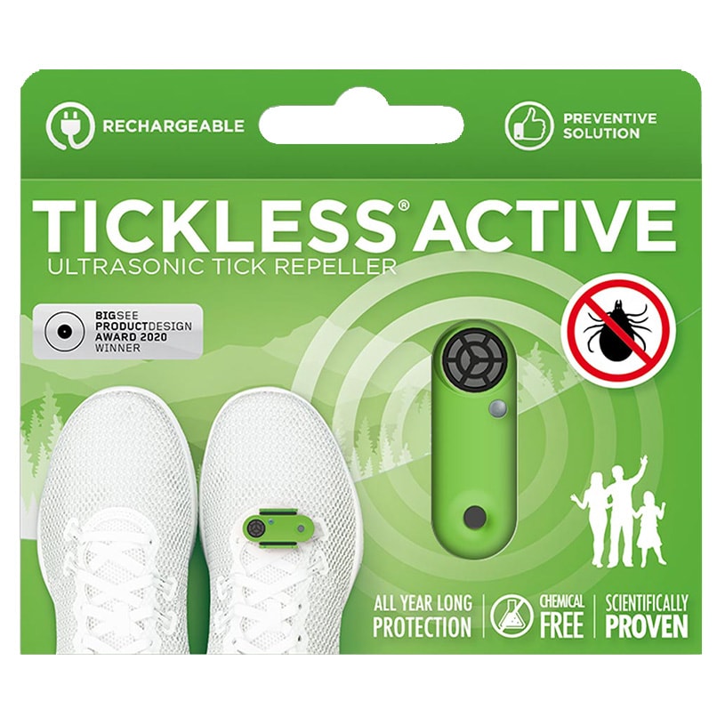 TickLess Active Ultrasonic Tick Repeller - for humans - Green