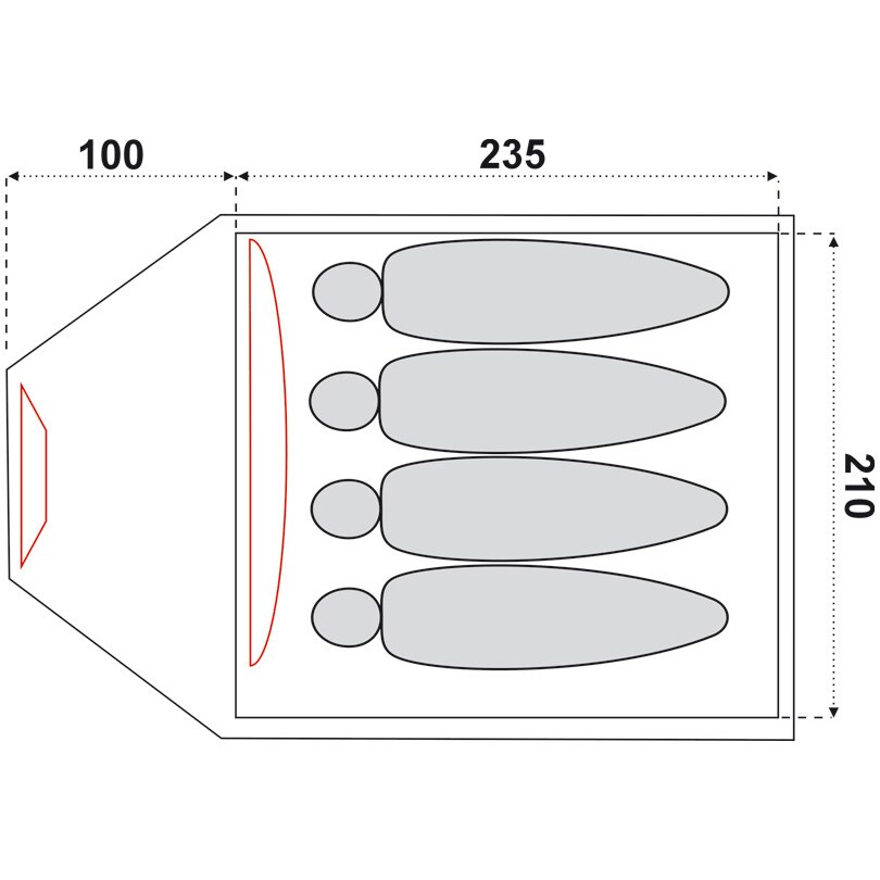 Fjord Nansen Andy IV 4 Person Tent