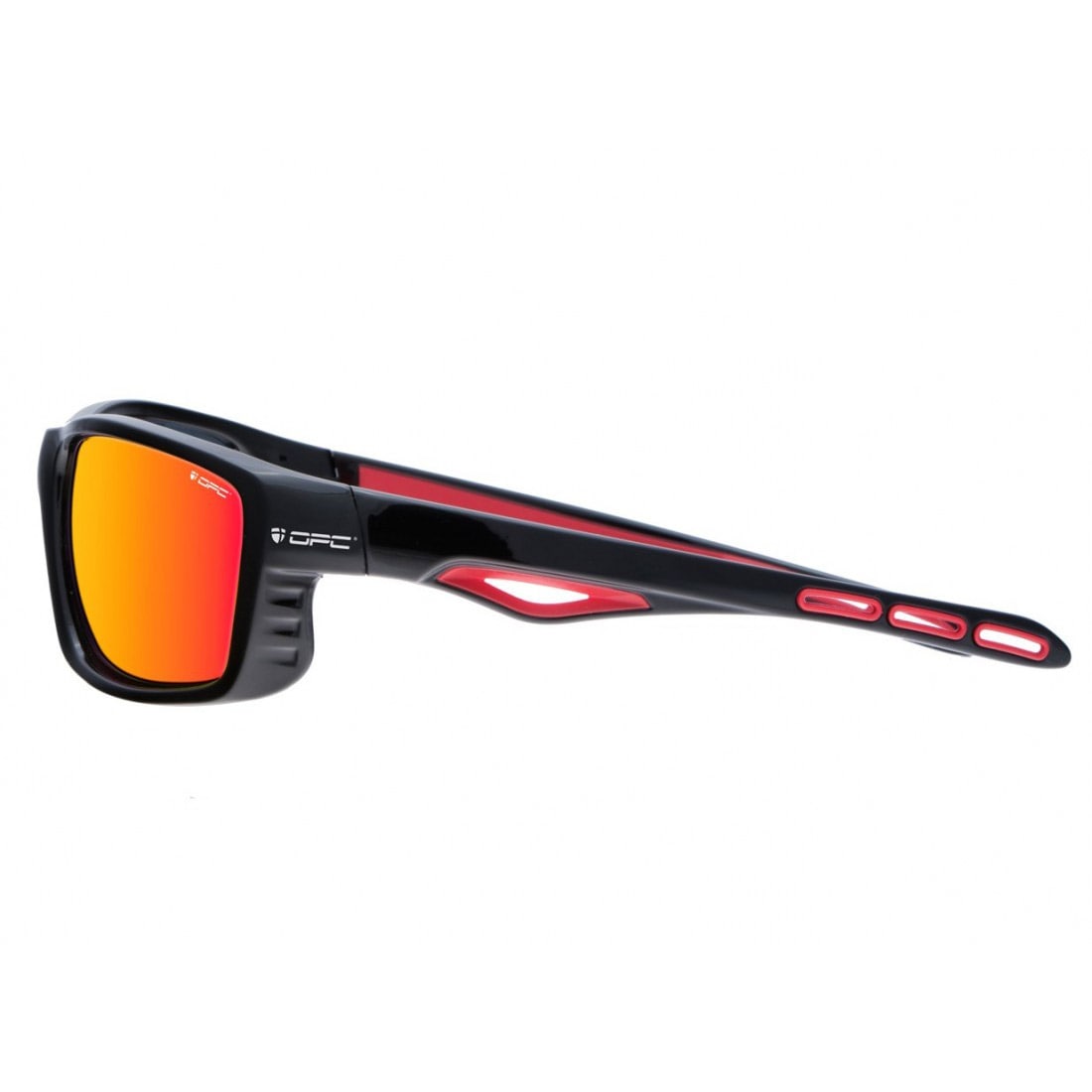 OPC Pro Sport Everest sunglasses - Black Matt Red Smoke Revo Polarised