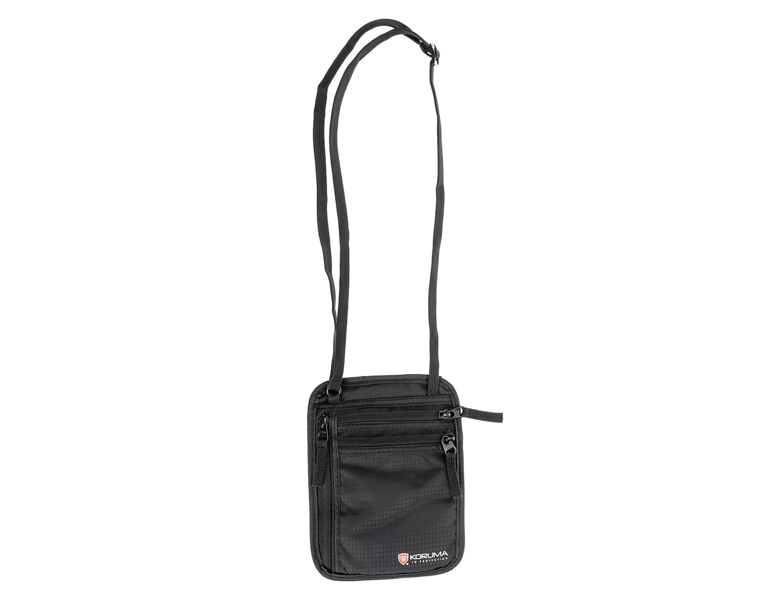 Koruma FRID Stop Passport Pouch with ID Window  - Black