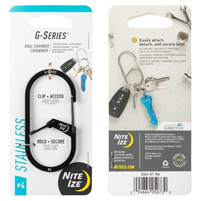 Nite Ize Dual Chamber G-Series 4 Carabiner - black