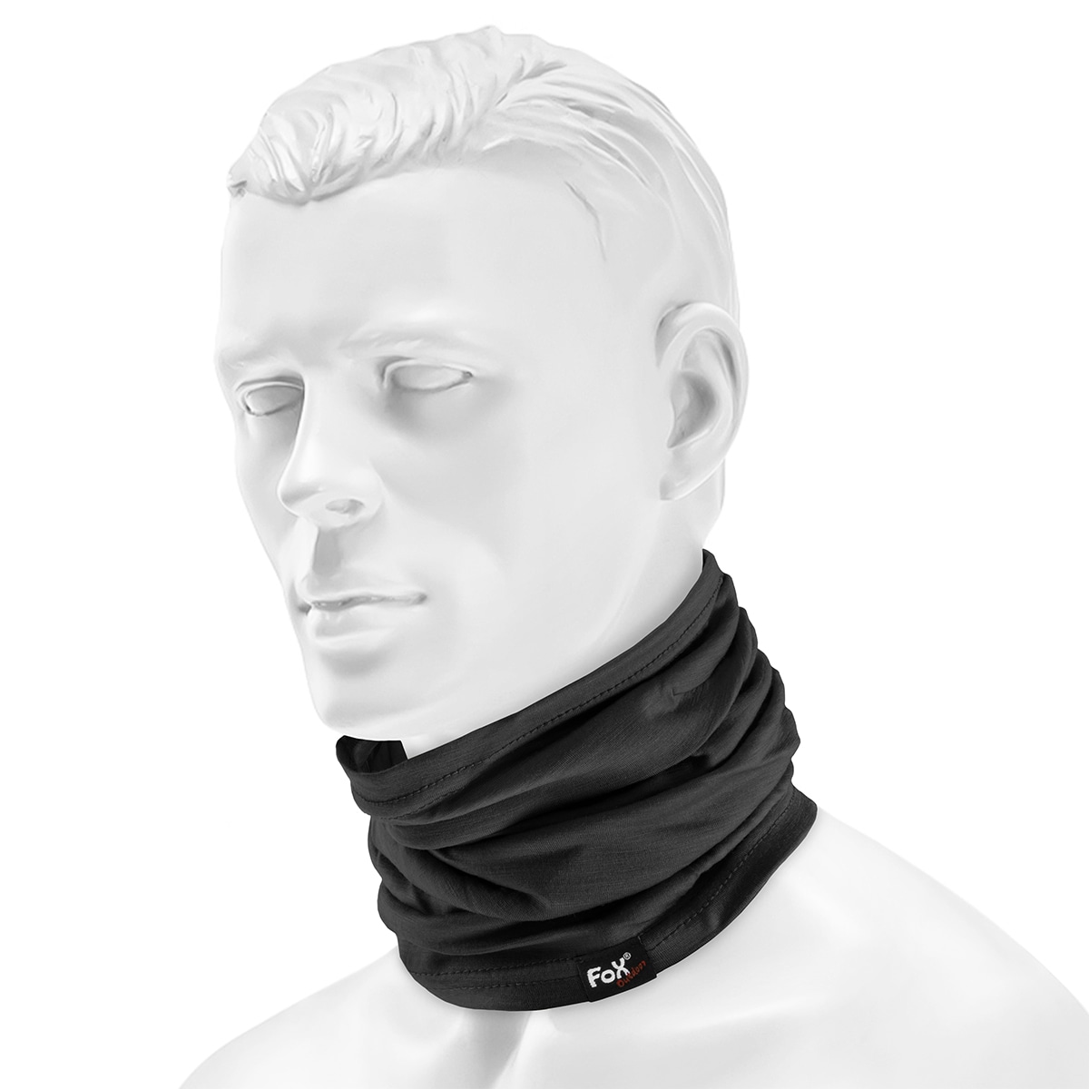 MFH Fox Outdoors Neck Gaiter Merino Lite - black