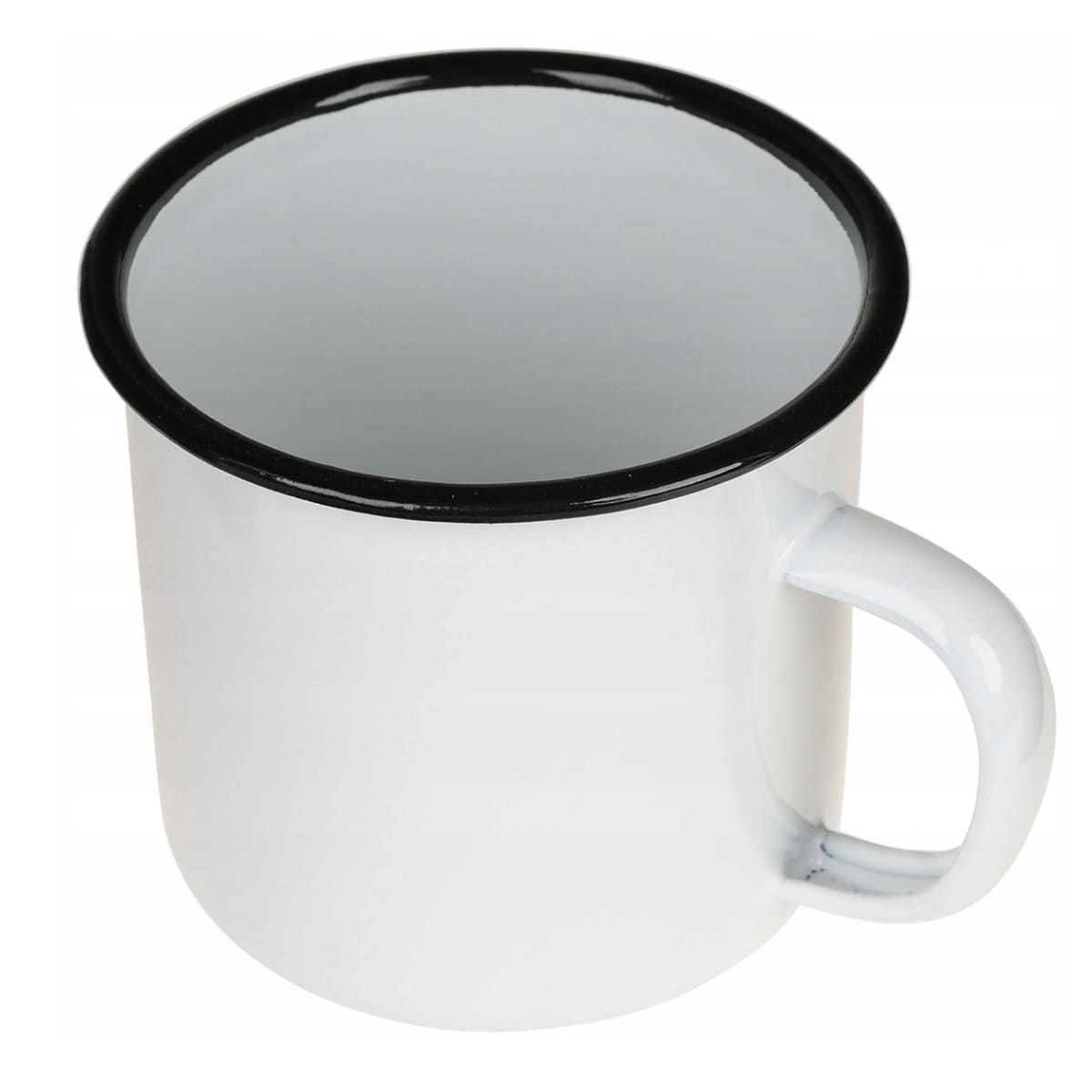 MFH Fox Outdoor White enamel mug 0.35 l 