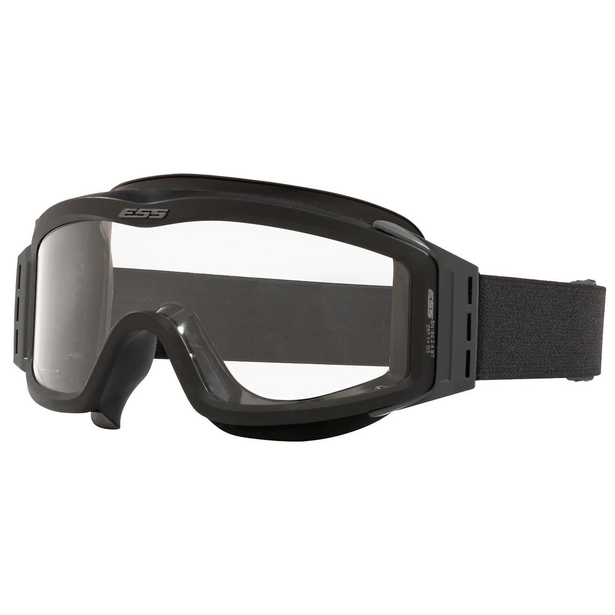 ESS NVG Matte Black Clear tactical goggles