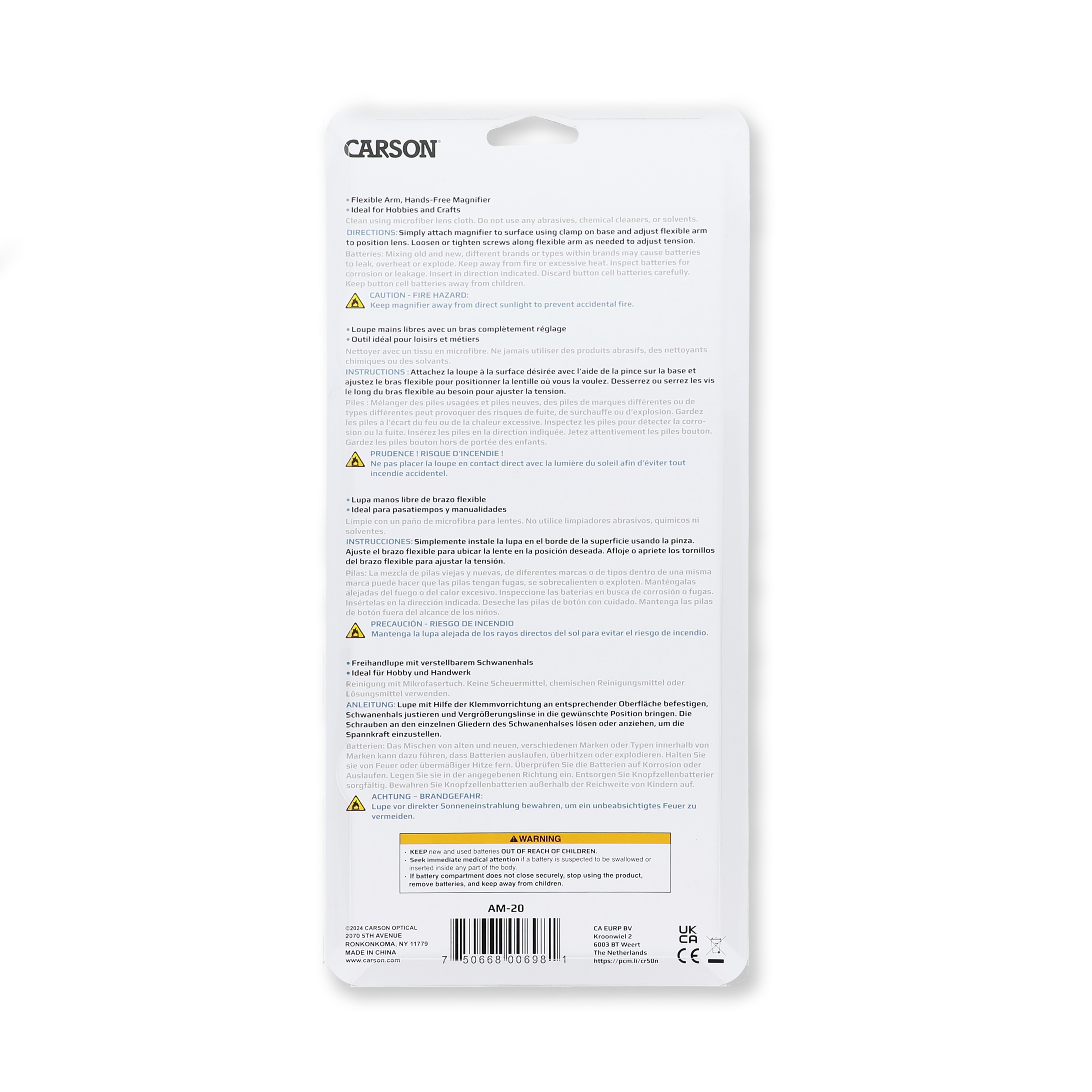 Carson Attach-A-Mag Clip 2x Magnifier