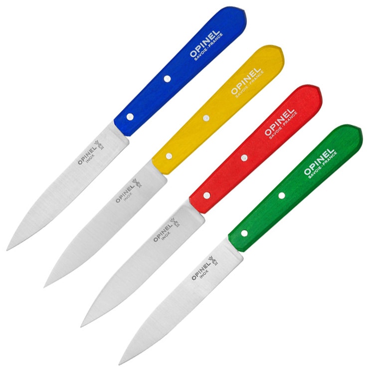 Opinel Essentials Classic Paring Kitchen Knives Set of 4