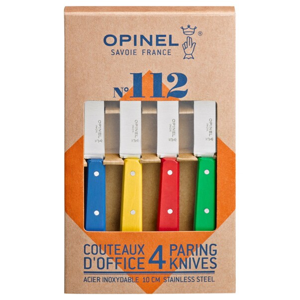 Opinel Essentials Classic Paring Kitchen Knives Set of 4