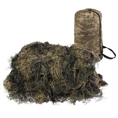Mil-Tec Ghillie Cover Anti Fire Camouflage Net 140x100 cm - Woodland