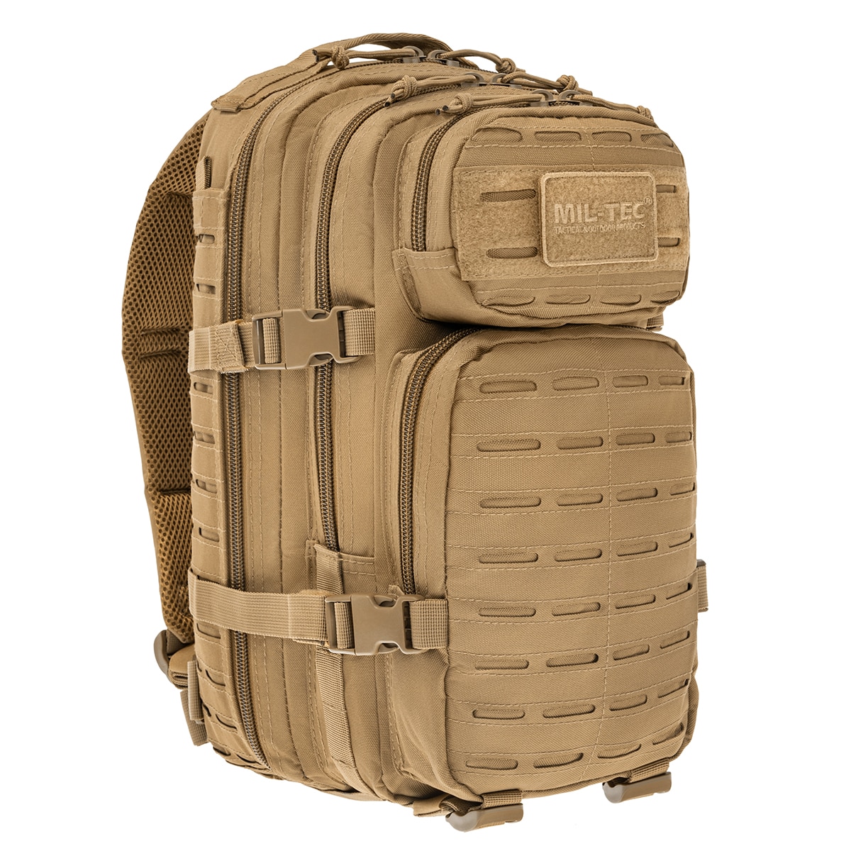 Mil-Tec Assault Pack Laser Cut Small Backpack 20 l - Coyote Tan