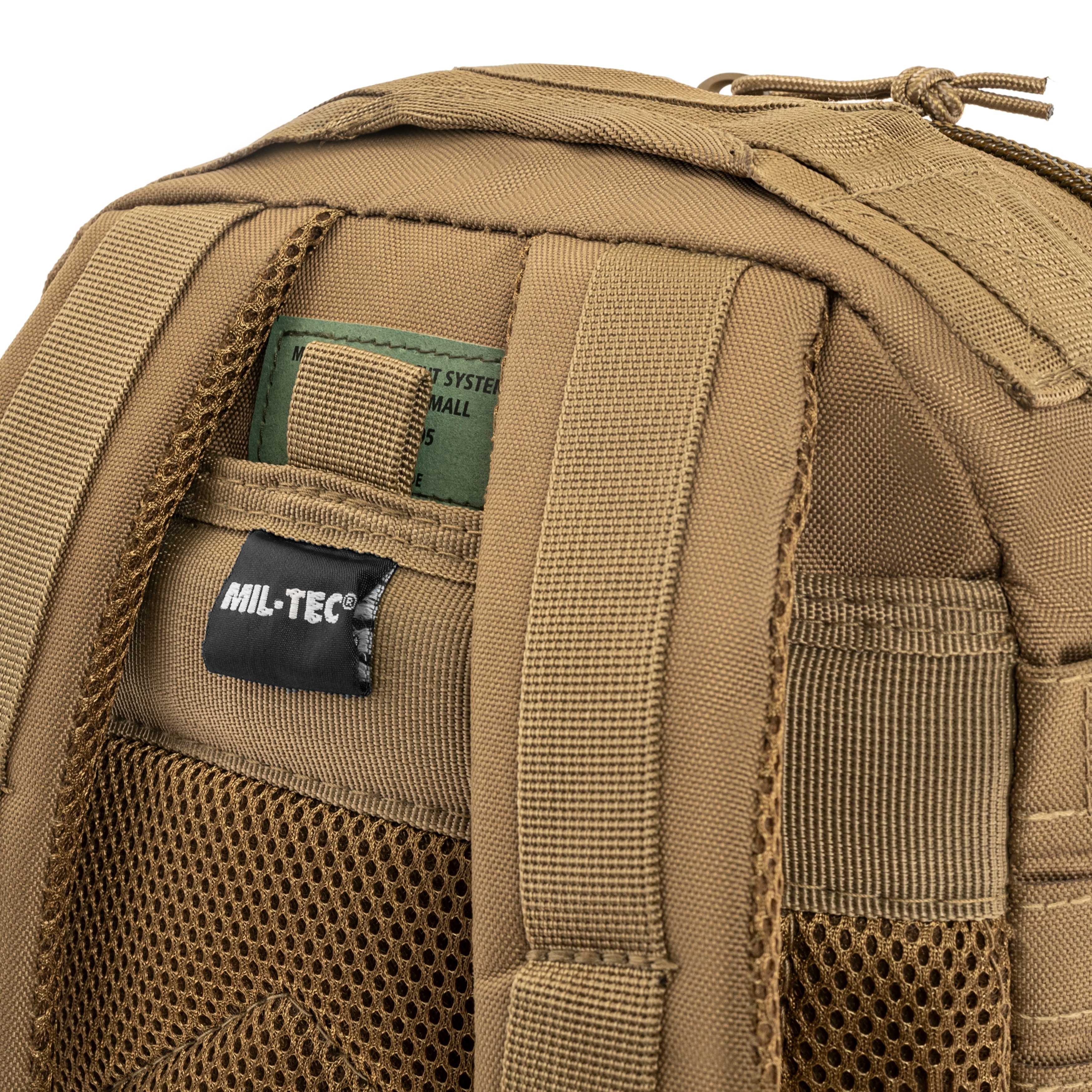 Mil-Tec Assault Pack Laser Cut Small Backpack 20 l - Coyote Tan