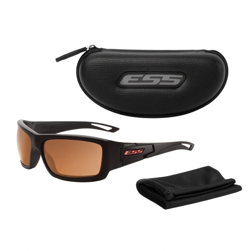 ESS Credence tactical glasses - Black Frame Mirrored Copper Lenses