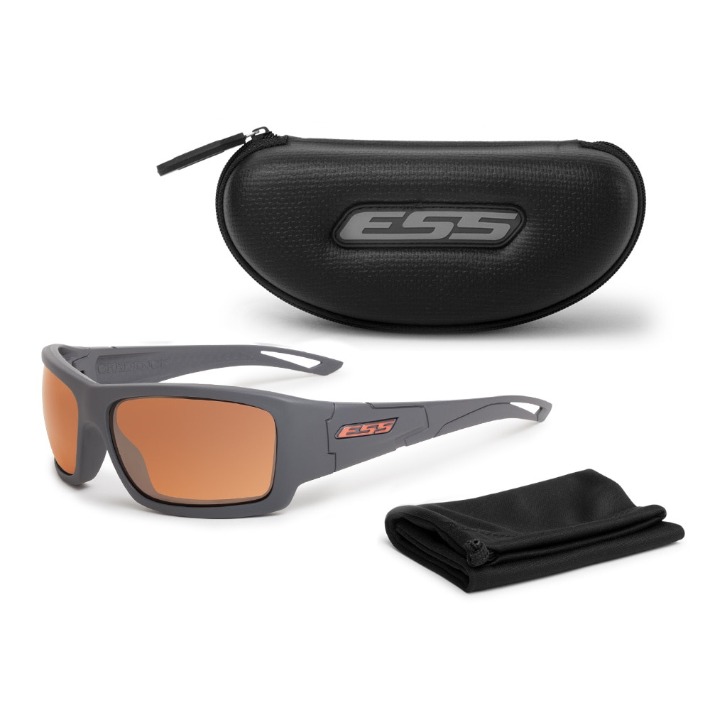 ESS Credence tactical glasses - Gray Frame Mirrored Copper Lenses