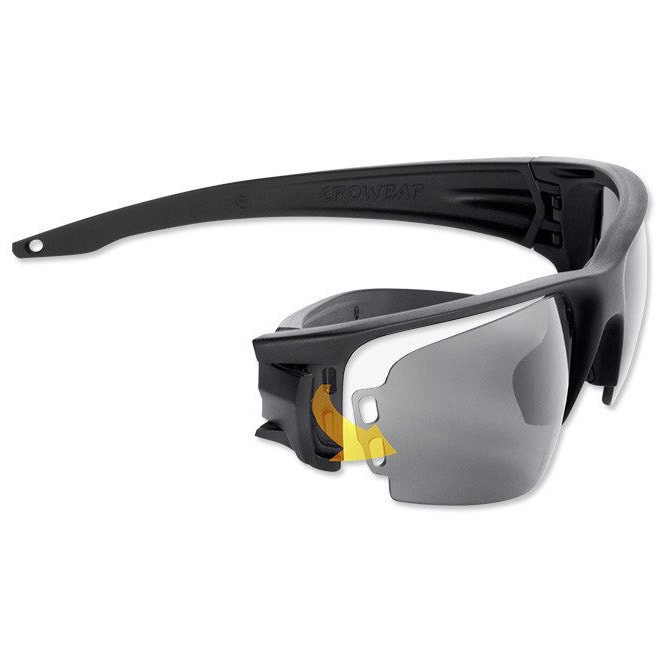 ESS Rollbar tactical glasses Black Retail Silver Logo Kit