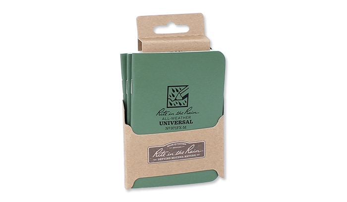 Rite in the Rain 3 1/4x4 5/8" All Weather Notebook - Olive