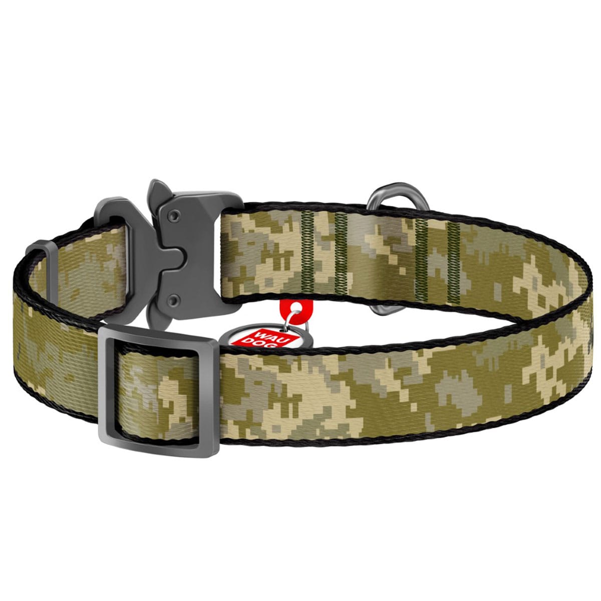 WauDog L 25 mm dog collar - Military Camo