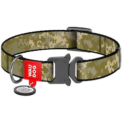 WauDog XL 25 mm dog collar - Military Camo
