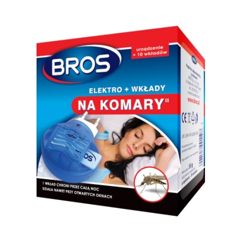 Bros electro-fumigator + 10 cartridges for mosquitoes