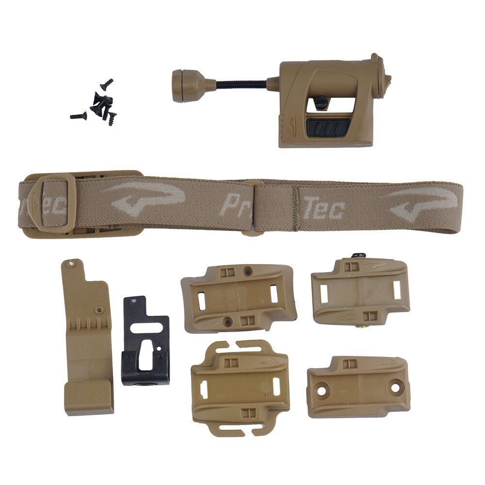 Princeton Tec Charge Pro Tan Helmet Torch - 55 lumens