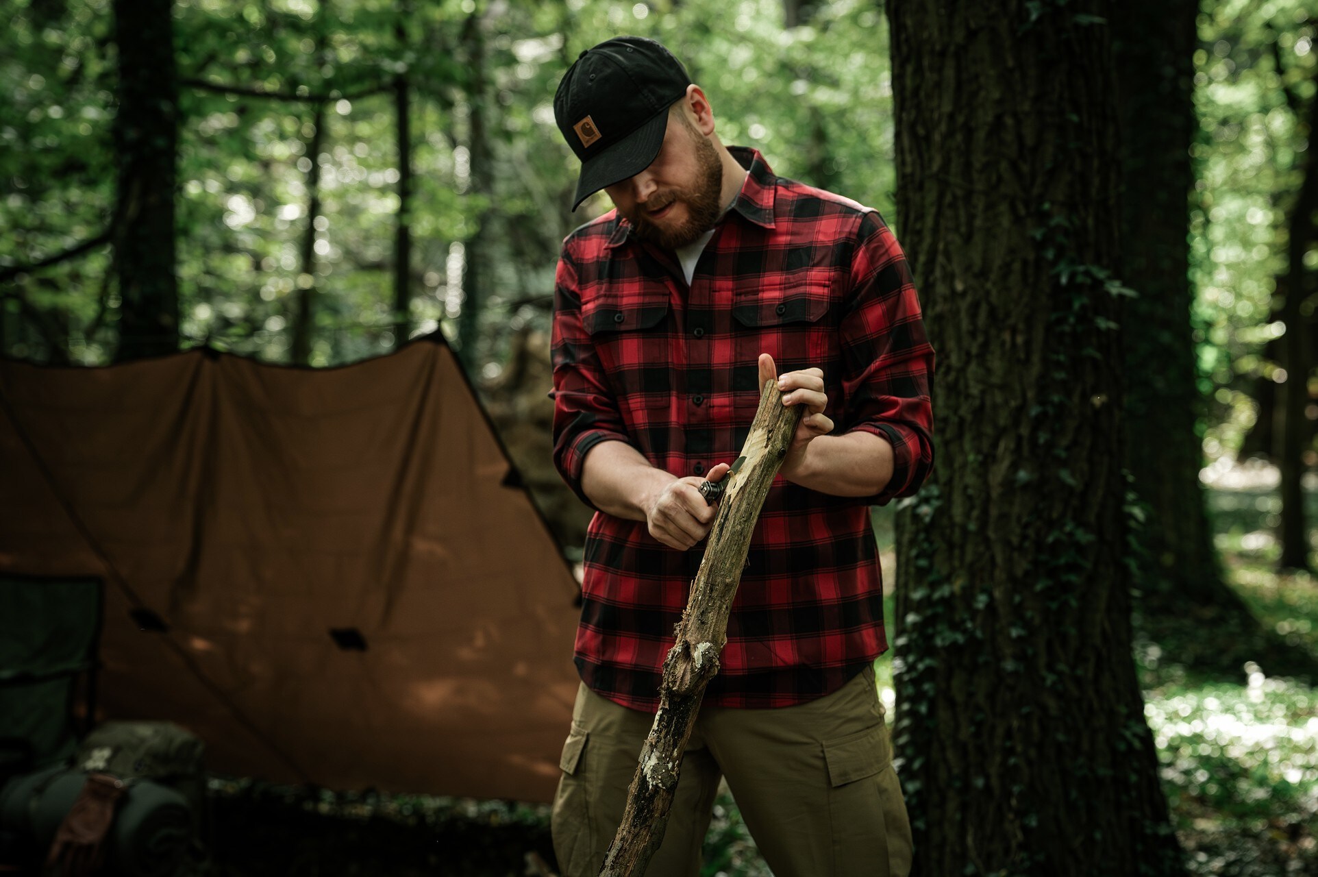Helikon-Tex GreyMan Shirt - Coral Crimson Checkered