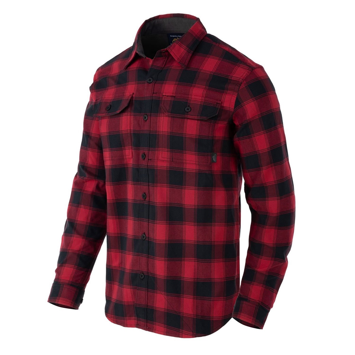 Helikon GreyMan Shirt - Coral Crimson Checkered