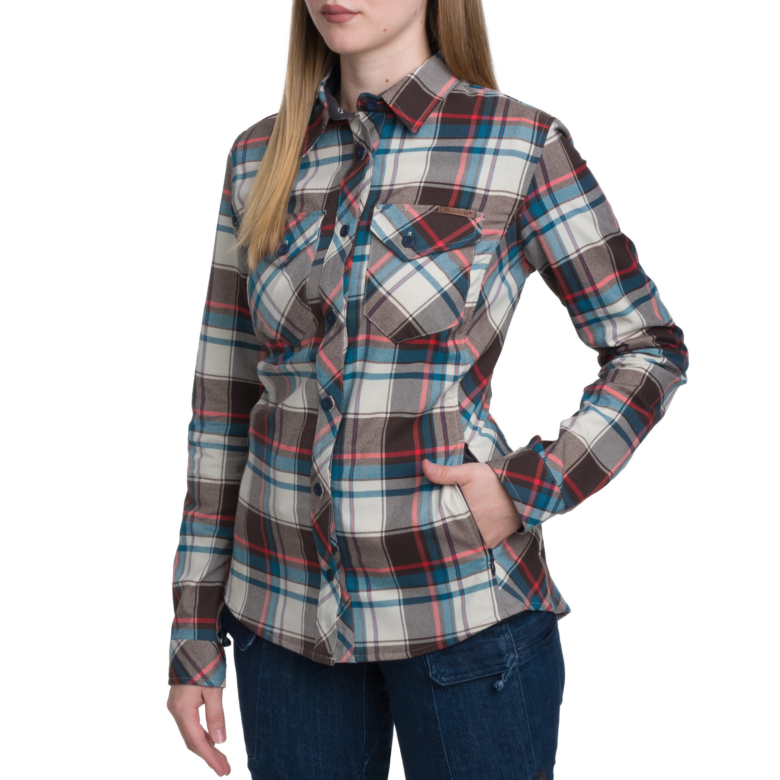 Helikon Marigold Women's Shirt - Foggy Meadow Plaid 