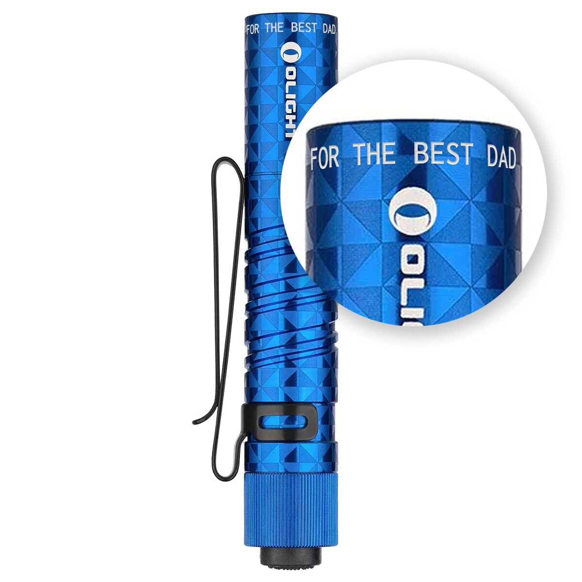 Olight I3T EOS Pinwheel Blue Flashlight - 180 lumens