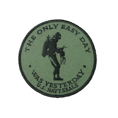 Fostex The only easy day US Navy Seals  Morale Patch - OD Green