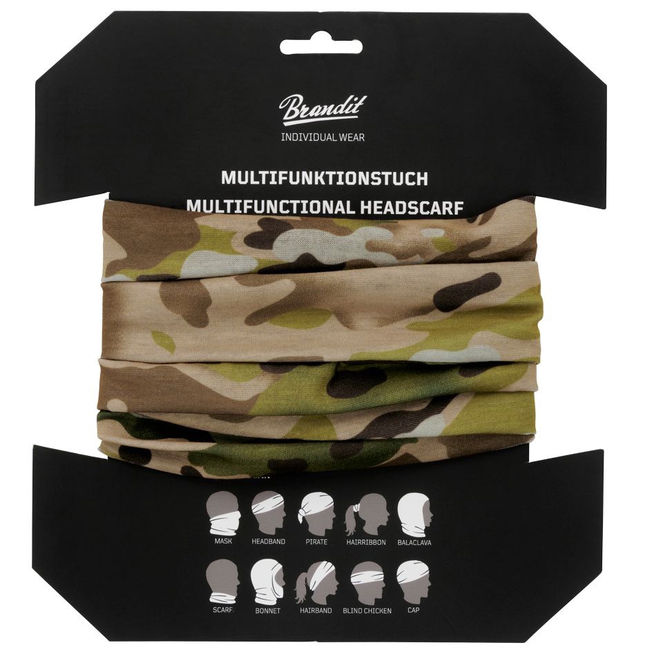 Brandit Multifunctional Headwear - Arid MC Camo