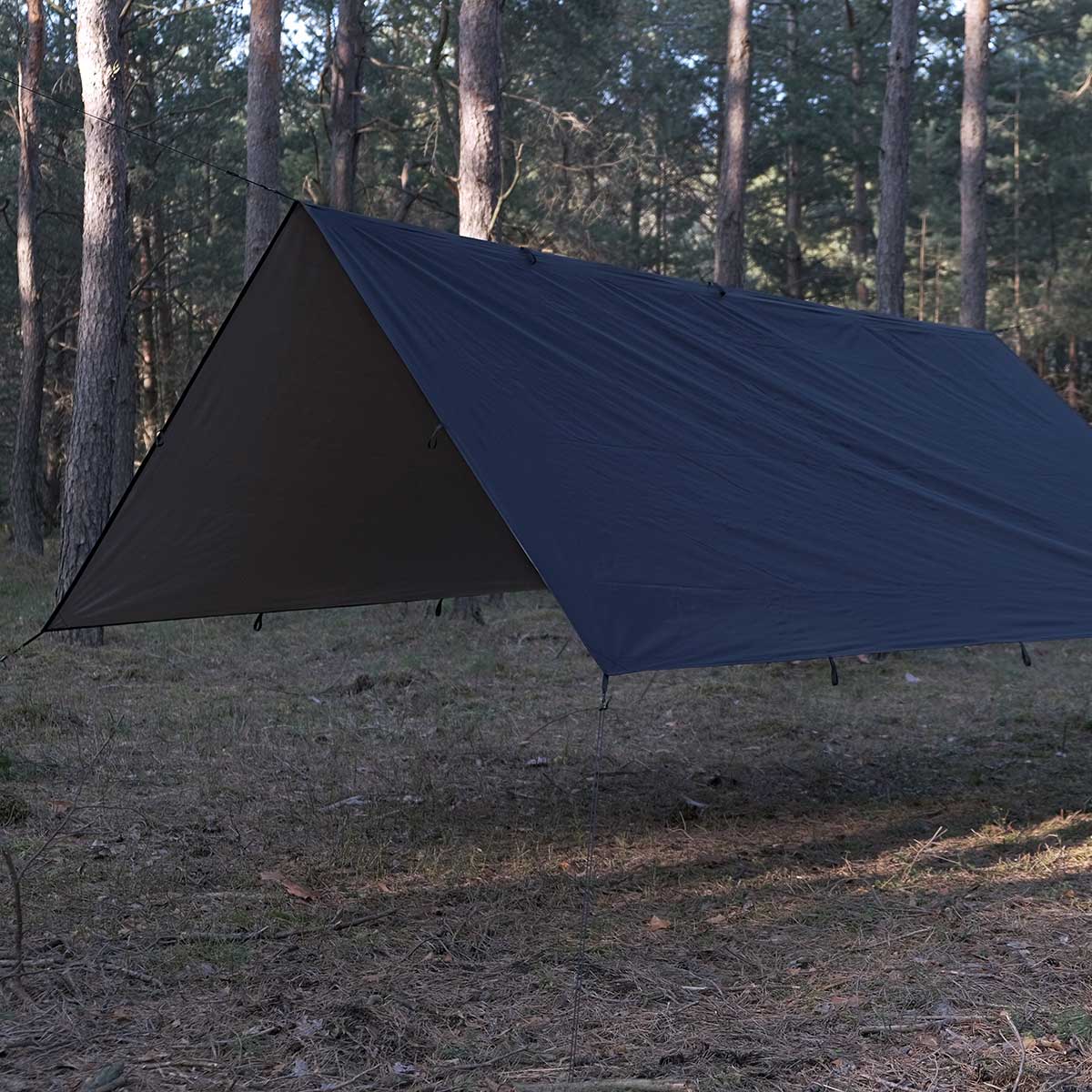 TigerWood Termo Tarp 3x3 Camping Tarp - Black