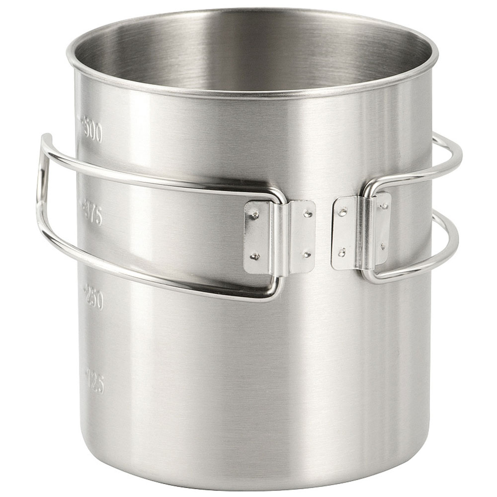 M-Tac Steel Mug with Folding Handle - 450 ml