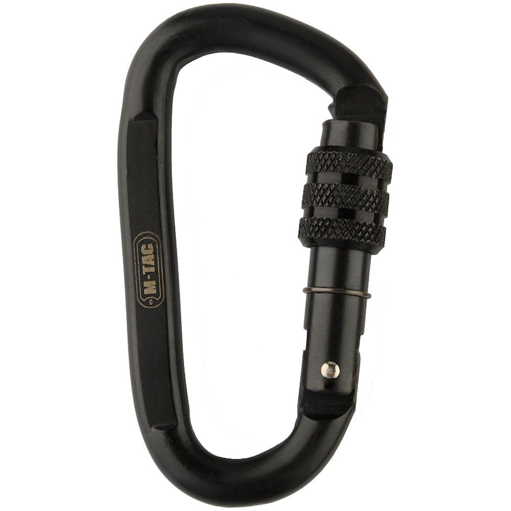 M-Tac Steel Carabiner 10 cm - Black