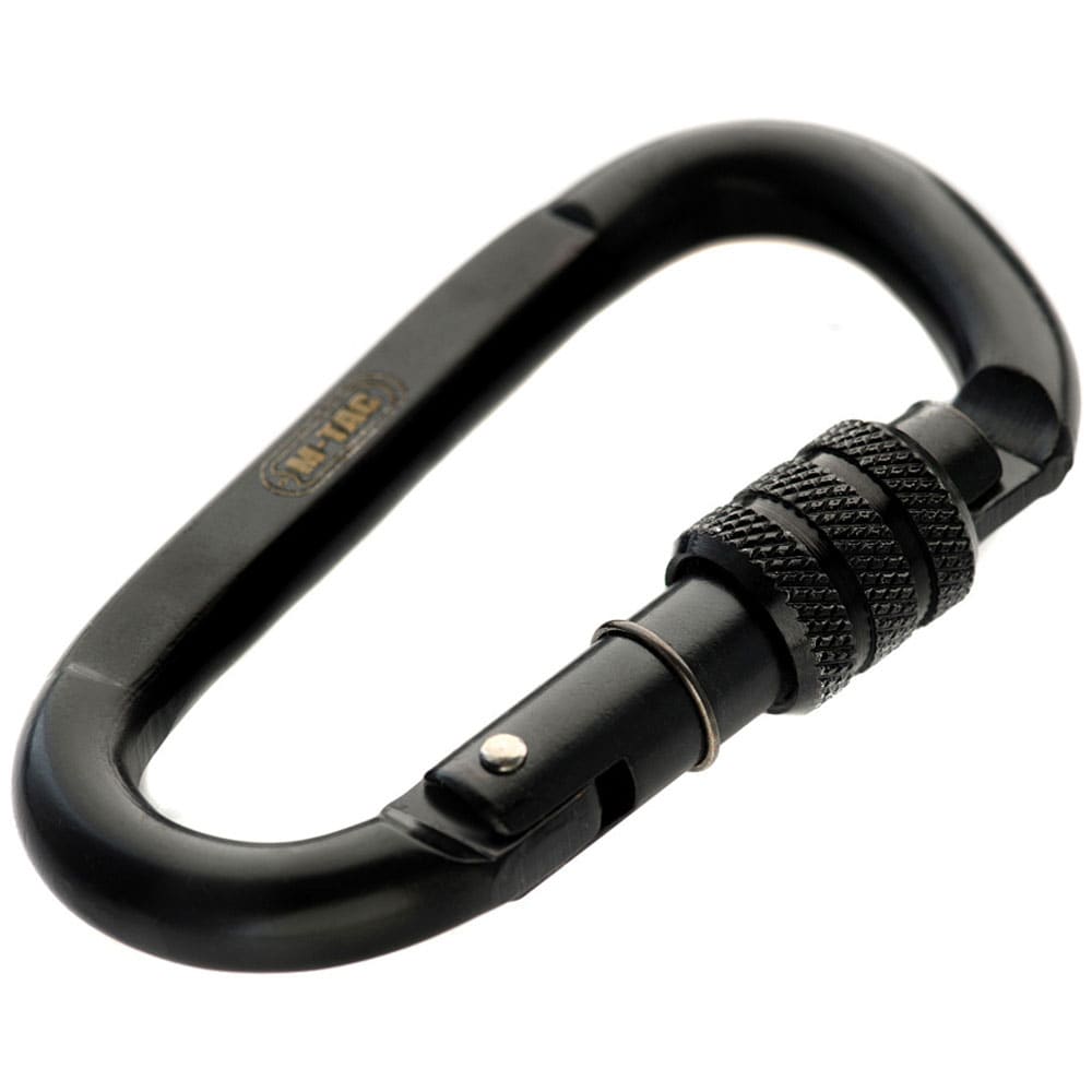 M-Tac Steel Carabiner 10 cm - Black