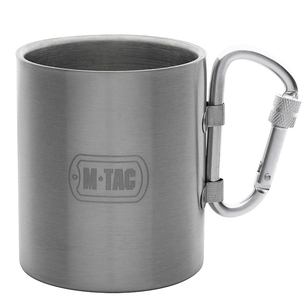 M-Tac Stainless Steel Thermal Mug with Carabiner - 280 ml