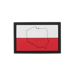 101 Inc. 3D Polish Flag Morale Patch with outline