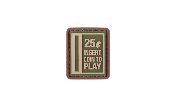 101 Inc. 3D Insert Coin to Play Morale Patch – Green