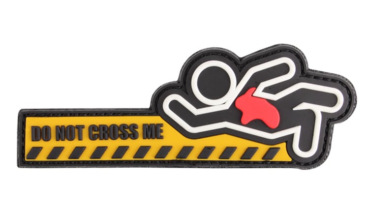 101 Inc. 3D Do not cross me Morale Patch