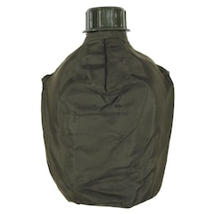 MFH Plastic Canteen 1 l with Cover - Olive