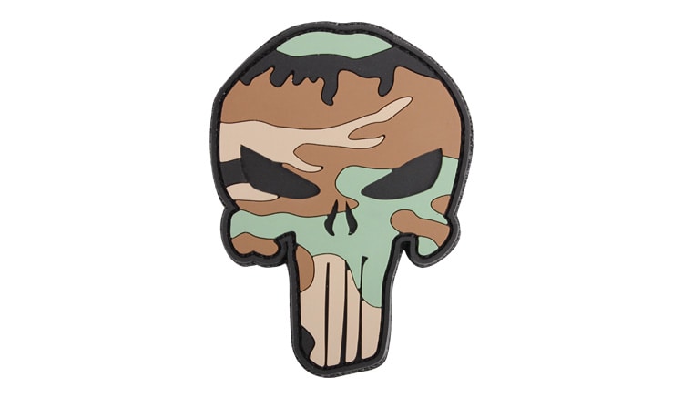 101 Inc. 3D Punisher Woodland Morale Patch