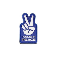 101 Inc. I come in peace 3D Morale Patch Blue