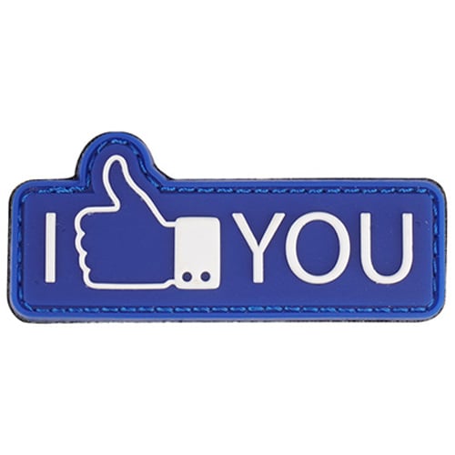 101 Inc. I Like You 3D Morale Patch - Blue