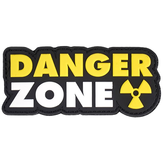 101 Inc. Danger Zone 3D Morale Patch - Yellow/White