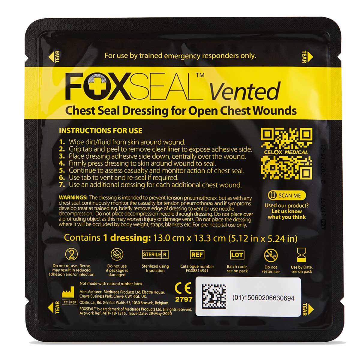 Celox Foxseal Vented Bandage