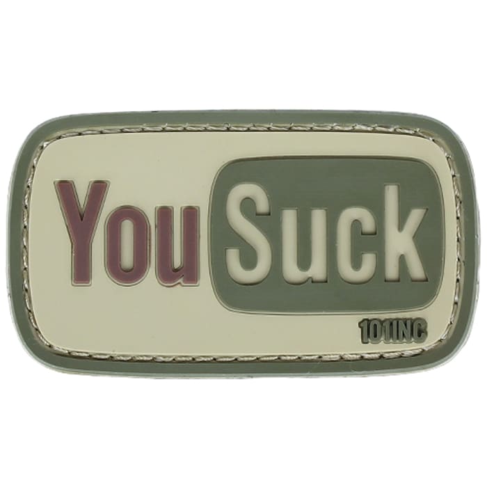 101 Inc. You Suck 3D Morale Patch - Sand