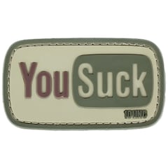 101 Inc. 3D PVC You Suck Patch - Sand