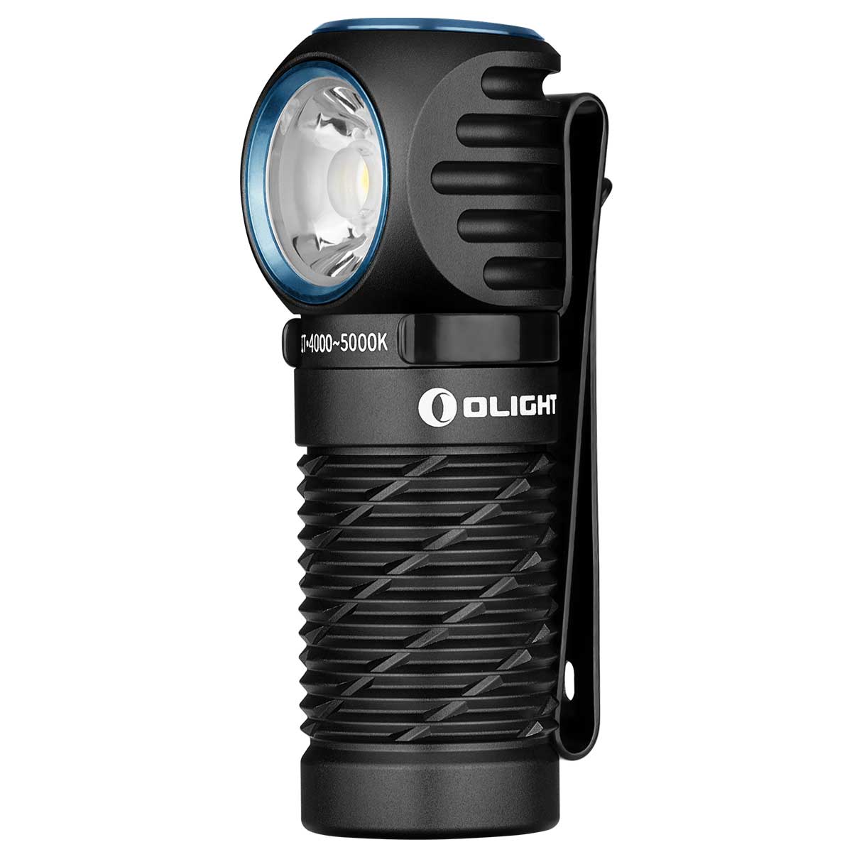 Olight Perun 2 Mini Neutral White Black Head and Angle Flashlight With Headband - 1100 lumens