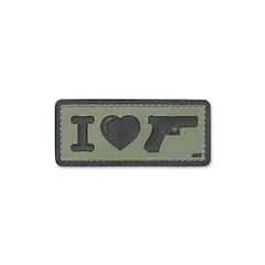101 Inc. I Love My Sidearm 3D patch - OD Green