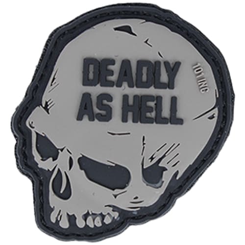 101 Inc. 3D Deadly As Hell Morale Patch - Gray